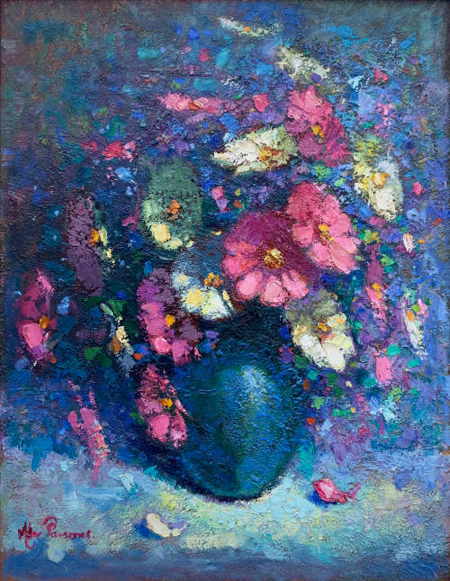 Mike Parsons - Magnificent Bold Floral! 75x50 BEAUTY!