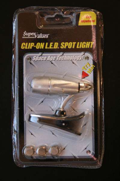 CLIP ON L.E.D SPOTLIGHT