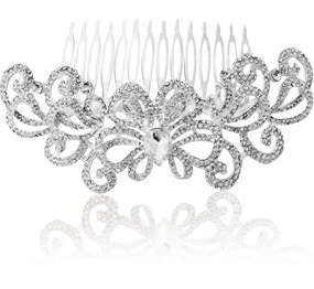 Bridal Crystal Hair Comb - Wedding Accessories (Free Delivery)
