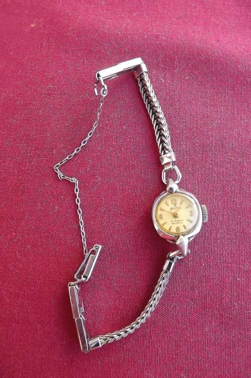 Antique Delfin wind up ladies watch in working condition.