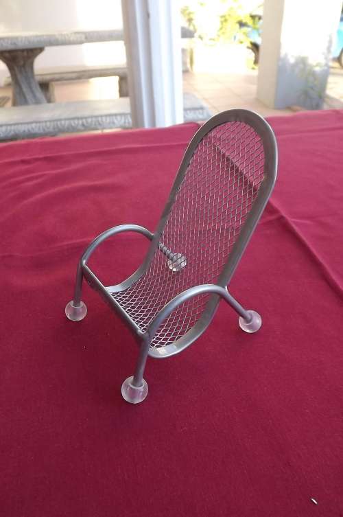 Cute little metal stool.Height 13cm. Good condition