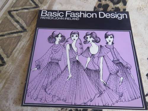 Book- Basic fashion design by Patrick John Ireland with clear bold drawings and text