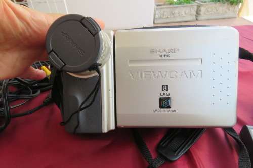 Sharp VL-E99 Viewcam 8 dis. Made in Japan with 64x digital zoom. Sharp AC adapter