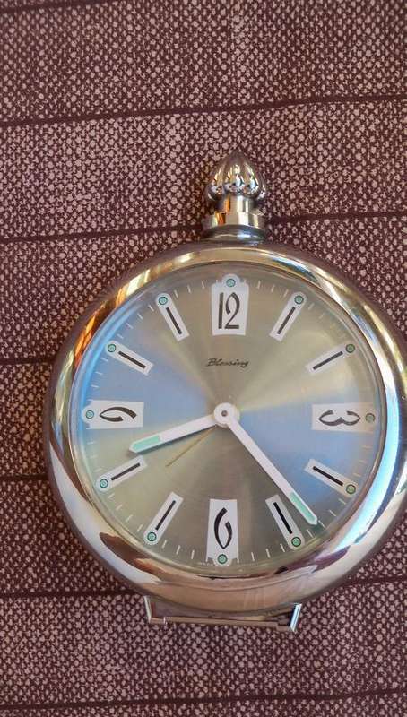 Blessing alarm clock made in West-Germany - overwound