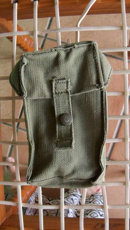 2 x SADF Webbing Pouches as per scan
