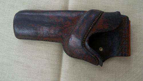 Firm leather holster as per scan