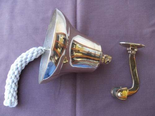 Brass Bell from Brass Art ware - with Rope  - new in box