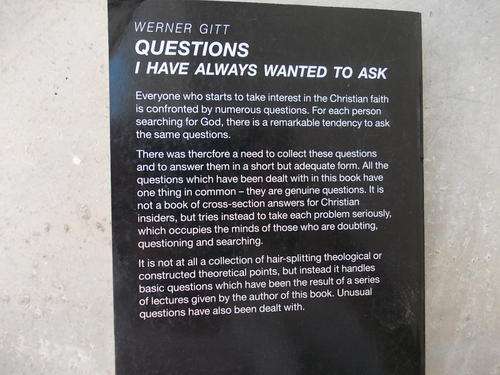 Questions I have always wanted to ask by Werner Gitt