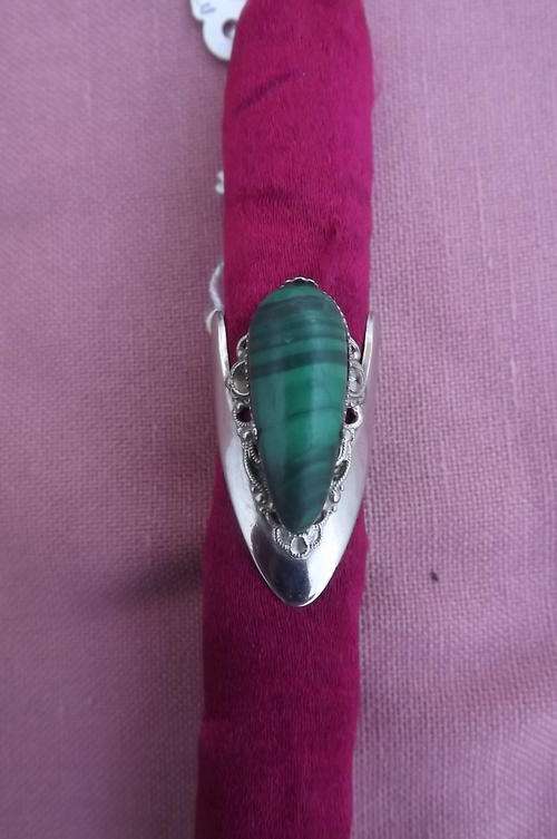 Bulky Malachite Ring