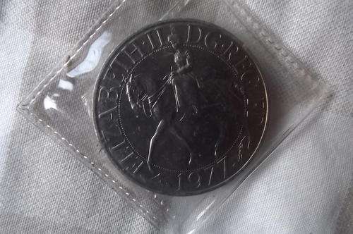 British 1977 Coin in Holder