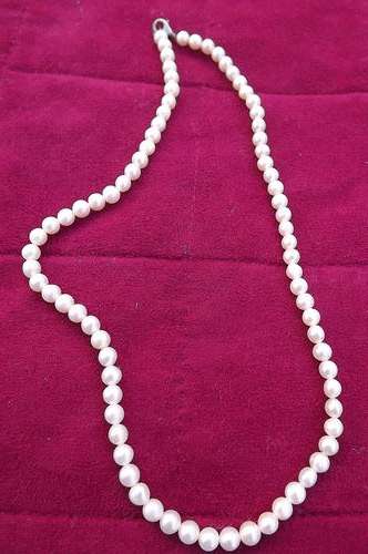 String Genuine Pearls 42cm with 925 latch