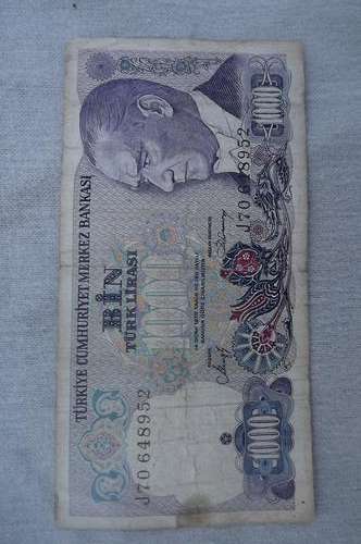 Banknote from Turkey 1970 - 1000 Turk Lira