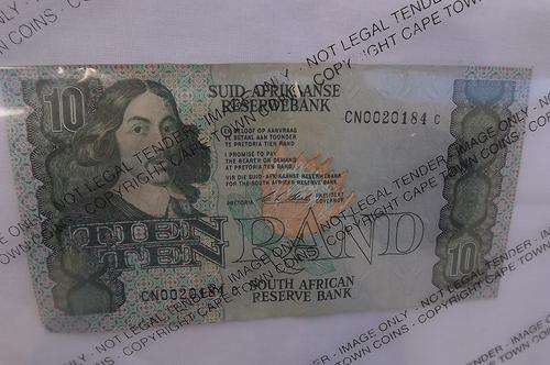 South African R10 note - good condition