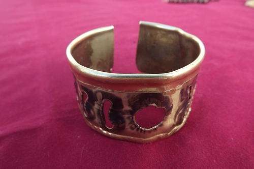 Brass plate bangle as per scan