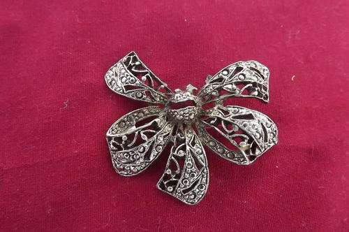 Broken Marcasite Brooch as per scan