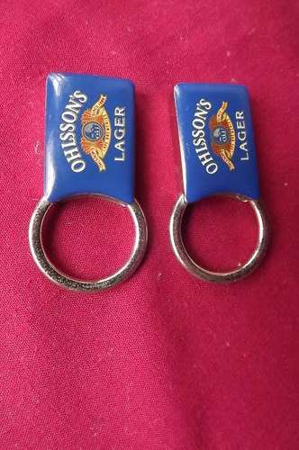 2x Ohlsson"s Lager Keyrings