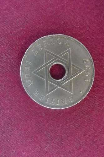 British West Africa 1937 one Penny in good condition