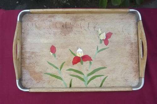 Wooden Handpainted Tray