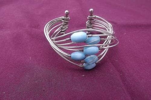 Fashion Bracelet with Aquamarine stones