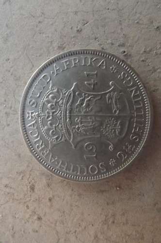 Union of SA Silver 1941 halfcrown coin
