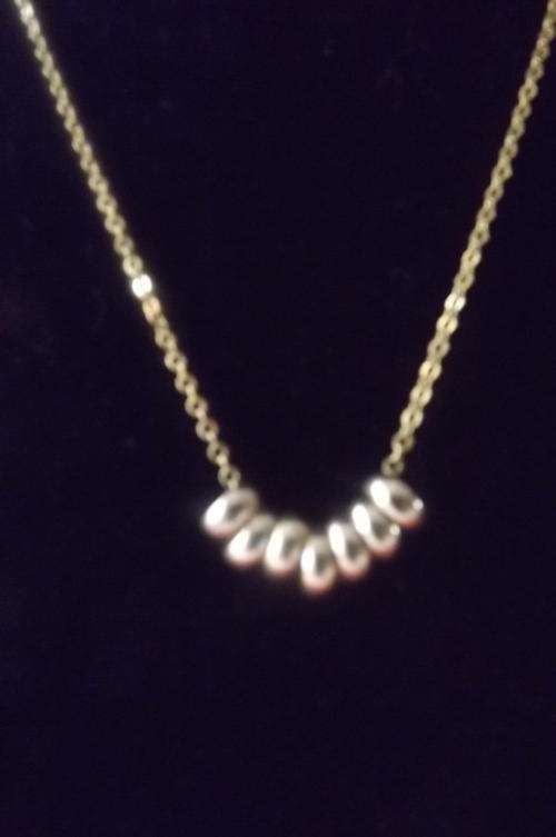 Gold colour chain with small rings