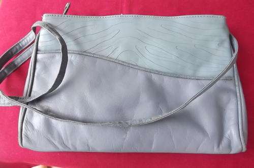 Vintage Leather Greyblue handbag
