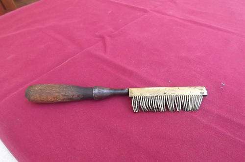 Antique Brass Hair Hot Comb made in Germany