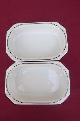 Set of 2 Porcelain Dishes
