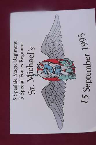 Invitation from 5 Special Forces Regiment St Michael's 15 September 1995