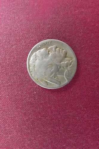 Vintage 1927 US 5 cent in Nickel with Indian head and wild buffalo other side