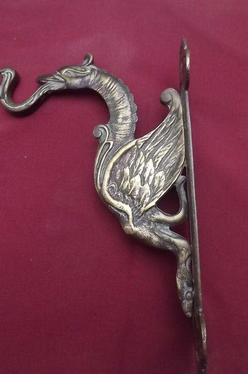 Solid Brass Clothing Hook in shape of a Dragon