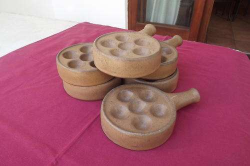 Set of 6 Argilla Snail Servers