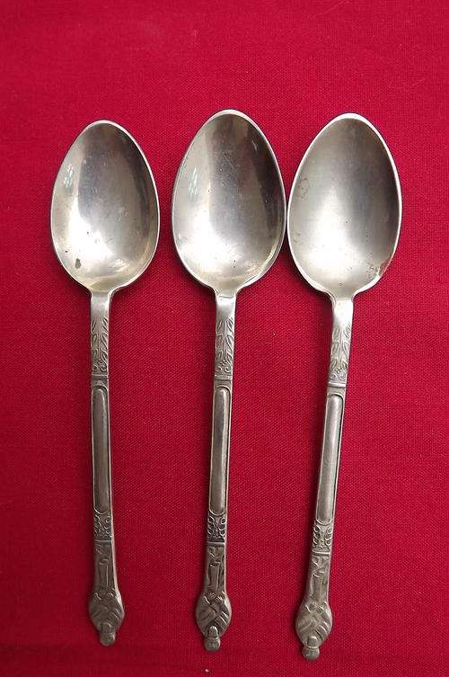 Set of 3 EPNS Monnik's Teaspoons - good condition