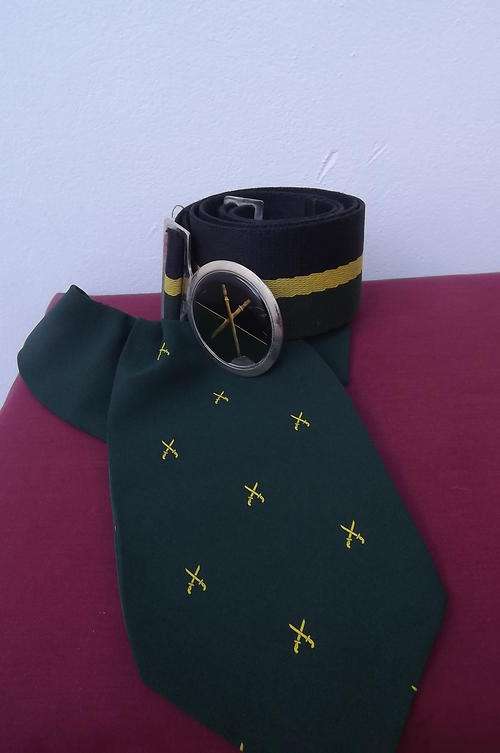 Infantry School Stable Belt with Buckle and Cravat