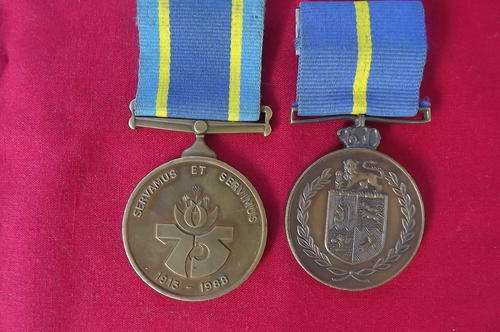 Faithful Service Medal and 1913-1988 Medal 158910K Sers. A Ayford