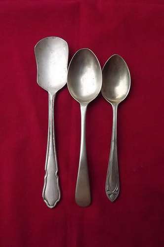 Lot of 3 Different EPNS Teaspoons