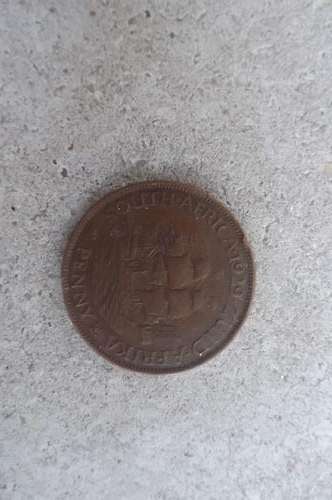 Union of SA Penny 1929 Fine condition