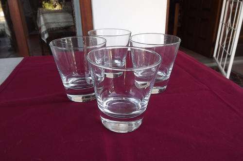 Set of 4 Thick Bottom Brandy Glasses