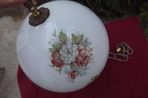 White Round Hand Painted Light Shade