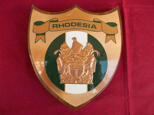 Copper Rhodesia Plaque