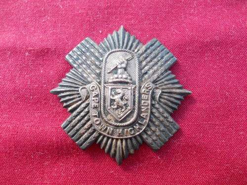WW2 Cape Town Highlanders Cap Badge
