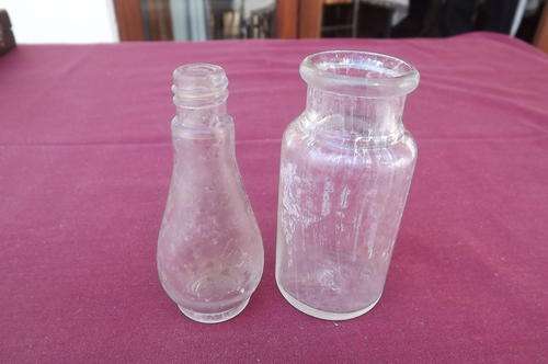 Lot of 2 Small Antique Bottles
