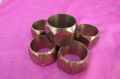 Set of 6 Bronze Napkin Holders