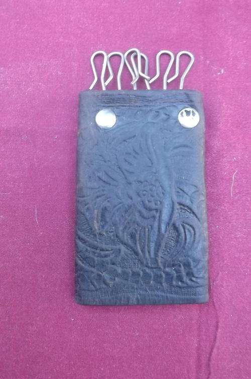 Antique Leather Keyholder
