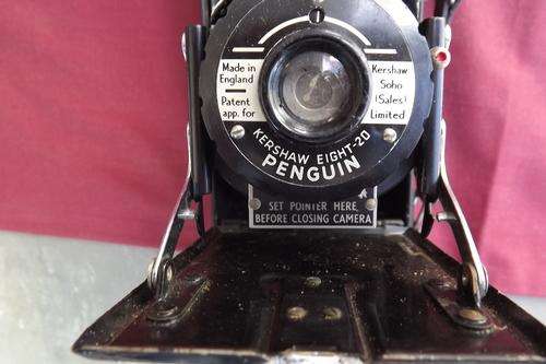 Antique Camera Kershaw Eight-20 Penguin - made in England - still in fair condition