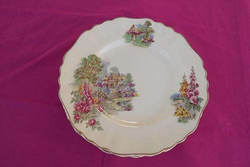 J&G Meakin Sunshine Dinner Plate - Kentish Gardens - 23cm diameter