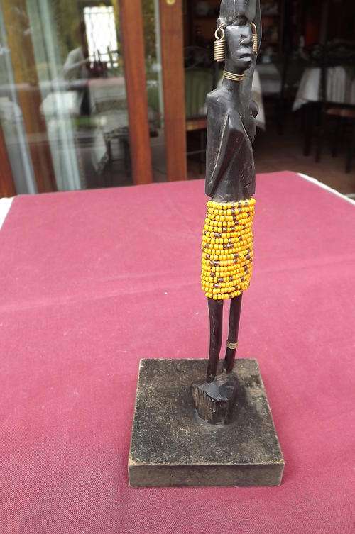 African Art - Wooden Carved Ornament - height - 22cm