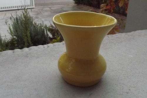 Yellow Lucia Wear Porcelain Vase - height - 8.5cm