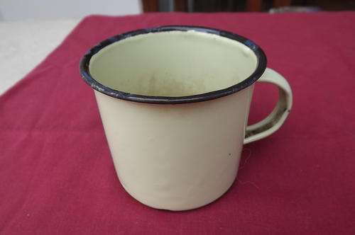 Light Green Vintage Enamel Mug