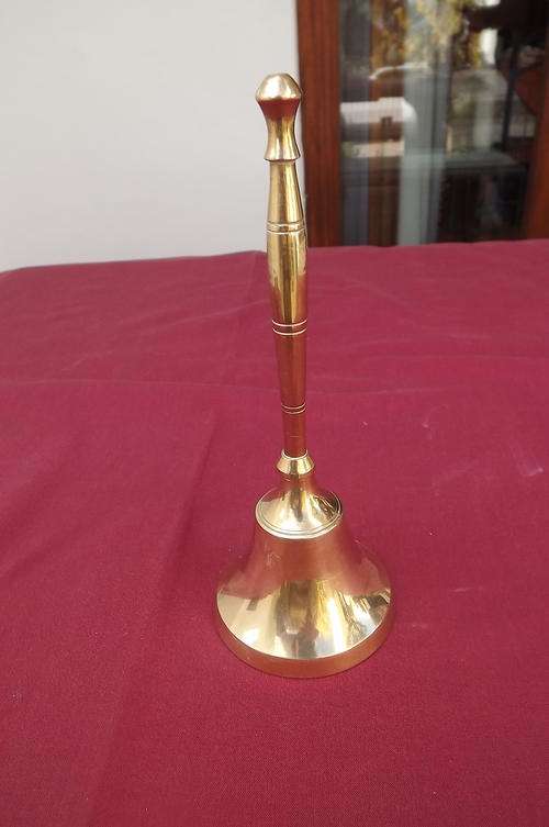 Brass Bell in very good condition but missing clapper - 18cm